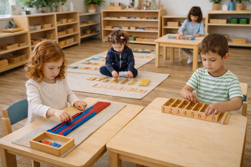 Casa program - children in Montessori classroom