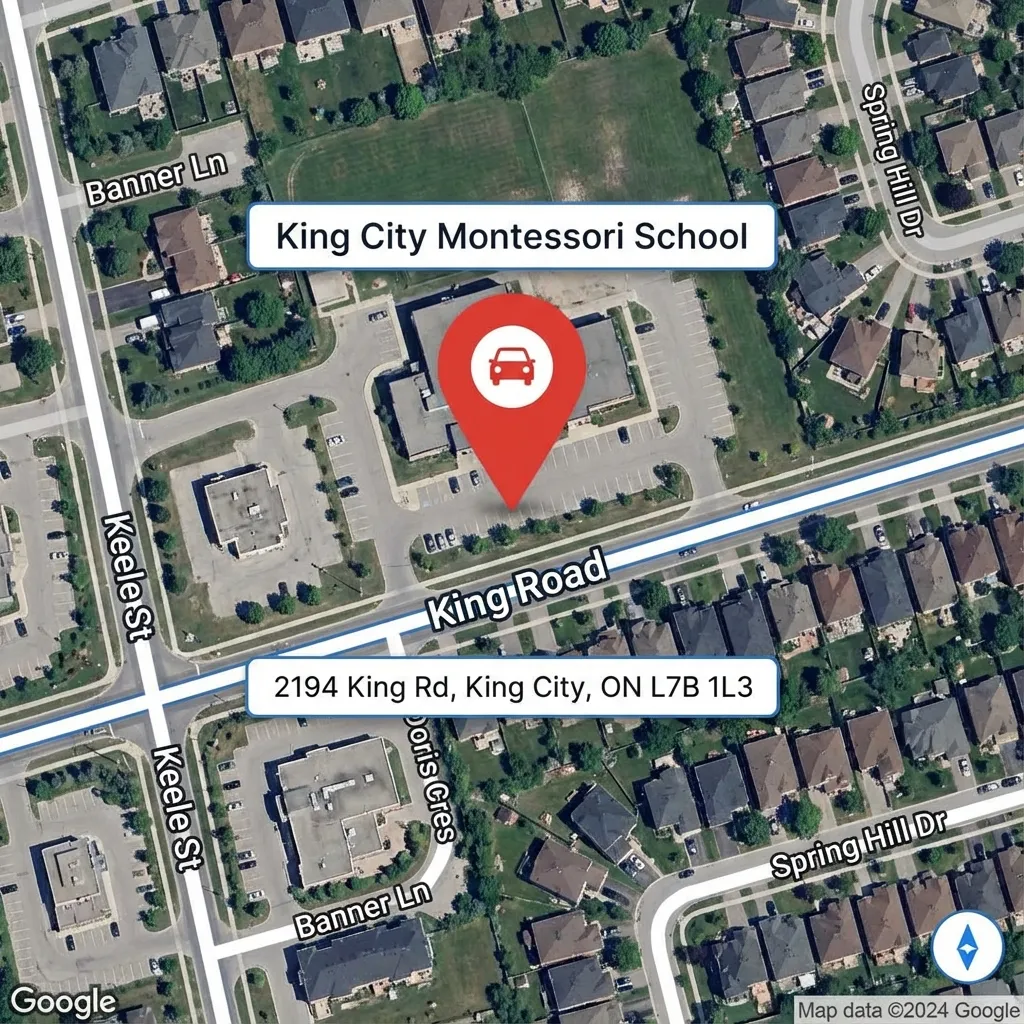 King City Montessori School Location Map Map showing King City Montessori School location at 2194 King Rd, King City, ON L7B 1L3