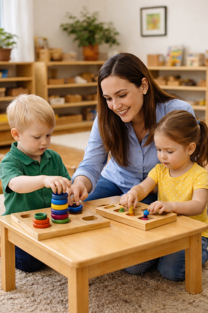 Toddler program - children learning